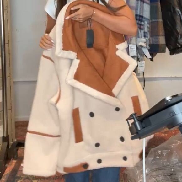 BlankNYC Out of Town Long Sherpa Bonded Jacket, Size L, New with Tag - Picture 16 of 16